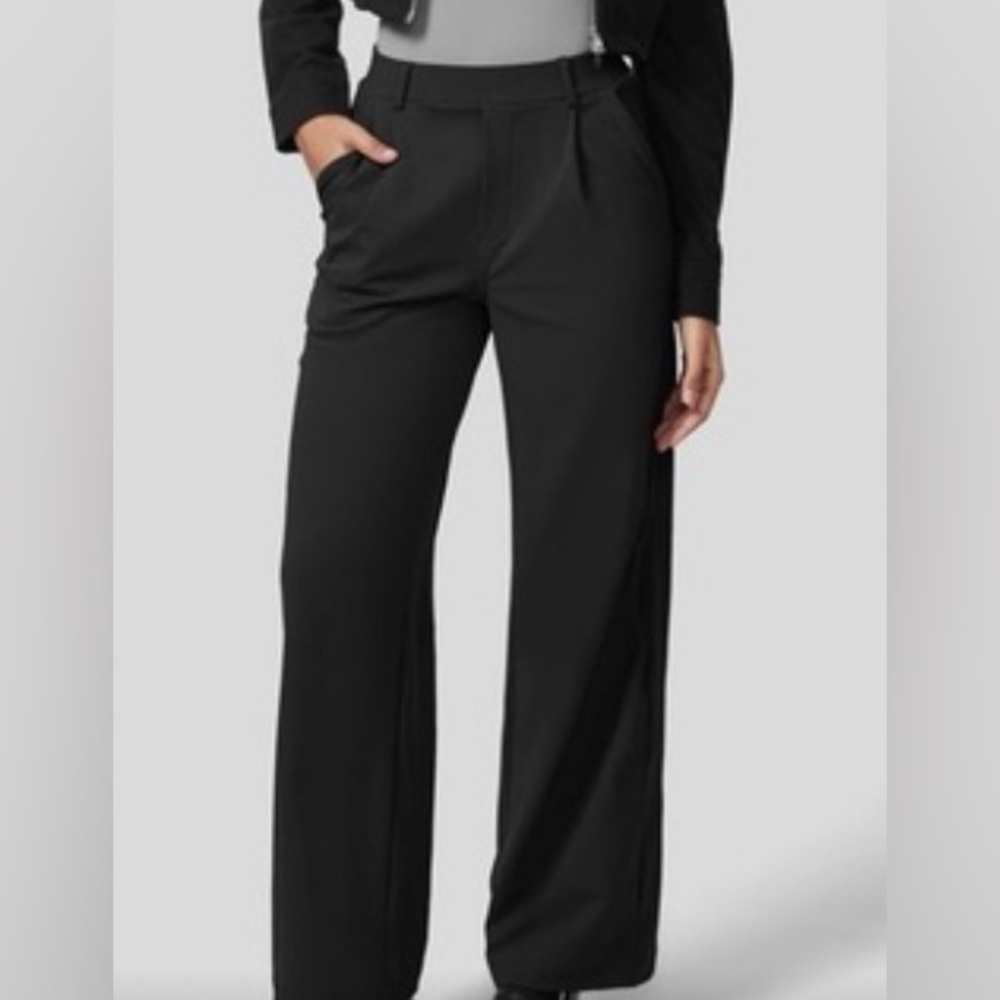 Halara High Waisted Plicated Side Pocket Straight Leg Work Pants NWT Siz… - Picture 4 of 12